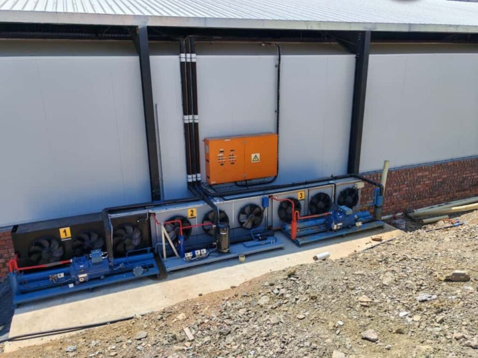 Bulk Cold Storage Cooling and Electrical Supply outside view built by Resol