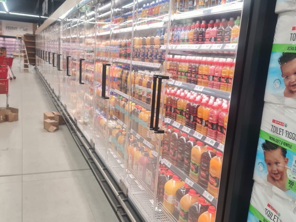Cold drink refrigeration in Klein Karoo Spar, built by Resol, George