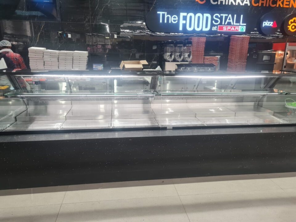 Refrigerated food stall built by Resol, George
